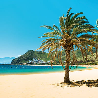 A beach on the island of Tenerife, as seen during an October cruise